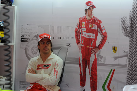 Resten af lørdagen må Alonso se med fra garagen